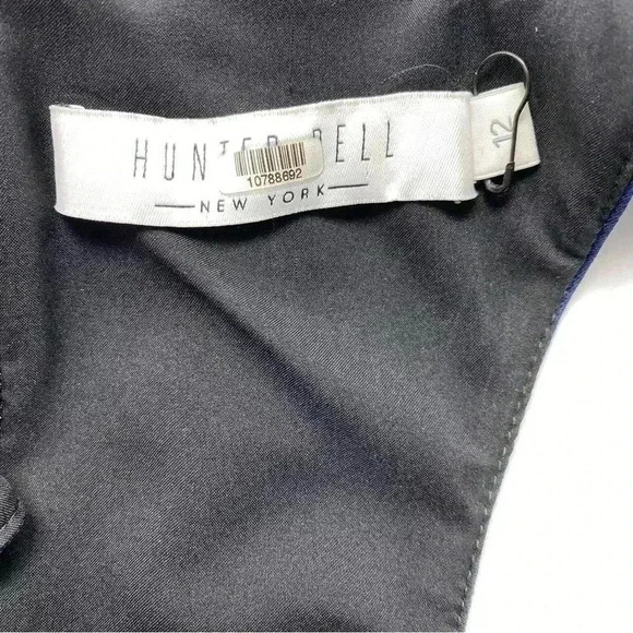 Hunter Bell dark Blue Porter Dress Scuba Cut out Sides Midi Sleeveless s… - Picture 5 of 5